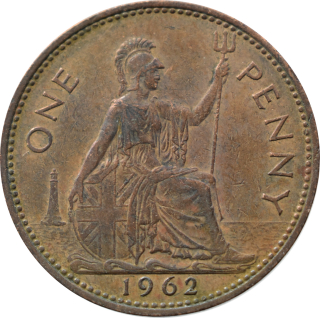 Anglicko 1 Penny 1962