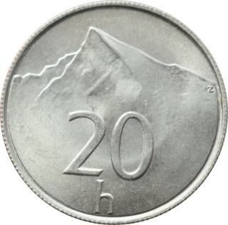 Slovensko 20 Halierov 1993